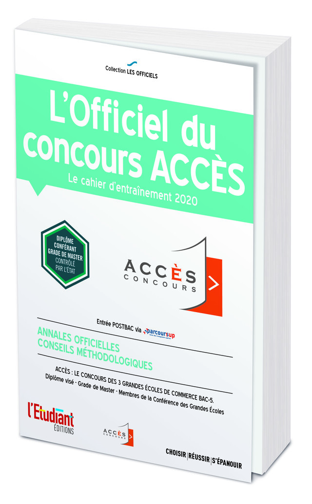 L'Officiel du concours ACCÈS -  Collectif - L'Etudiant Éditions